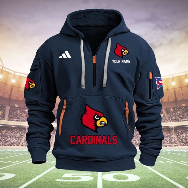 Louisville Cardinals Quarter Zip Hoodie - Image 3
