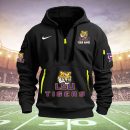 LSU TIGERS Quarter Zip Hoodie