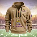LSU TIGERS Quarter Zip Hoodie