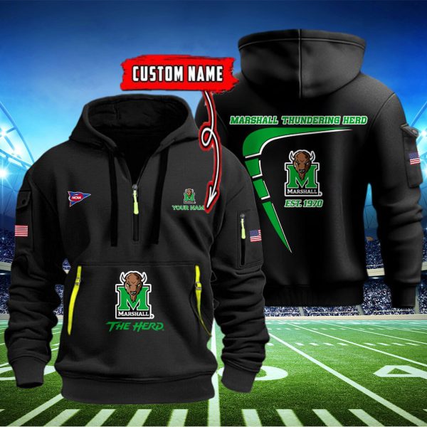 Marshall Thundering Herd Quarter Zip Hoodie