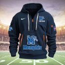 Memphis Tigers Quarter Zip Hoodie Ver 26