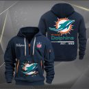 Miami Dolphins Monster Scratch 2 Logo NFL Quarter Zip Hoodie
