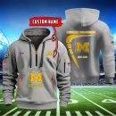 Michigan Wolverines Quarter Zip Hoodie Ver 7