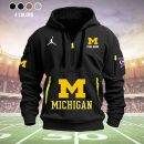 Michigan Wolverines Quarter Zip Hoodie Ver 57