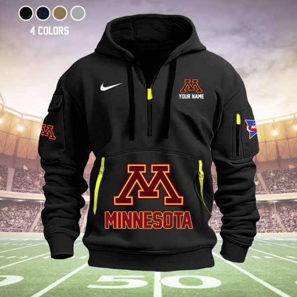 Minnesota Golden Gophers Quarter Zip Hoodie Set