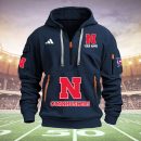 Nebraska Cornhuskers Quarter Zip Hoodie Ver 38