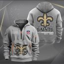New Orleans Saints Monster Scratch 2 Logo NFL Quarter Zip Hoodie