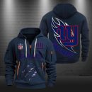 New York Giants Monster Scratch Logo NFL Quarter Zip Hoodie