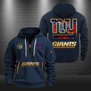 New York Giants Golden Logo NFL Quarter Zip Hoodie
