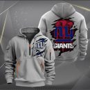 New York Giants Scratch Logo NFL Quarter Zip Hoodie