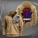New York Giants Scratch Logo NFL Quarter Zip Hoodie