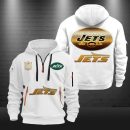 New York Jets Golden Logo NFL Quarter Zip Hoodie