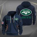New York Jets Logo NFL Quarter Zip Hoodie Ver 261