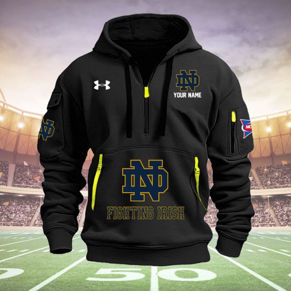 Notre Dame Fighting Irish Quarter Zip Hoodie Ver 25