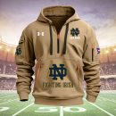 Notre Dame Fighting Irish Quarter Zip Hoodie Ver 25
