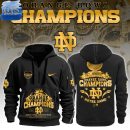 Notre Dame NCAA Orange Bowl Champions 2025 Quarter Zip Hoodie