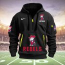 Ole Miss Rebels Quarter Zip Hoodie Ver 35