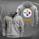 Pittsburgh Steelers Logo NFL Quarter Zip Hoodie Ver 253