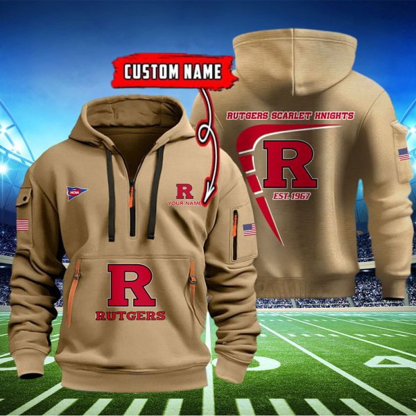 Rutgers Scarlet Knights Quarter Zip Hoodie - Image 2