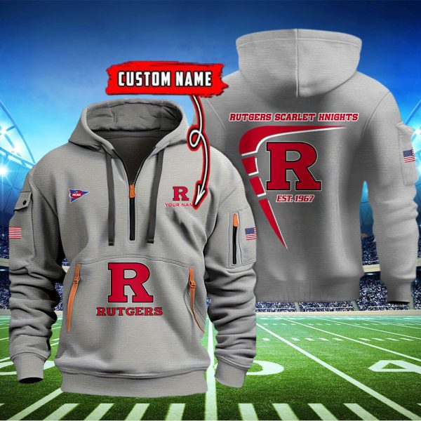 Rutgers Scarlet Knights Quarter Zip Hoodie - Image 3