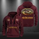 San Francisco 49ers Golden Logo NFL Quarter Zip Hoodie