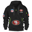 San Francisco 49ers Premium NFL Quarter Zip Hoodie