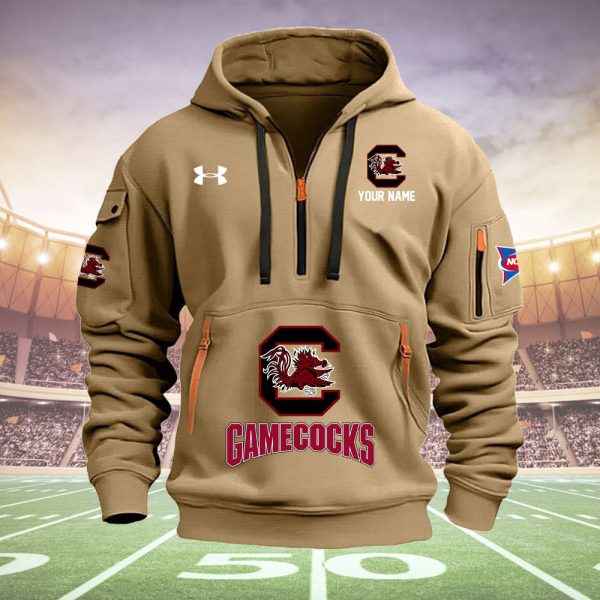 South Carolina Gamecocks Quarter Zip Hoodie Ver 32 - Image 3