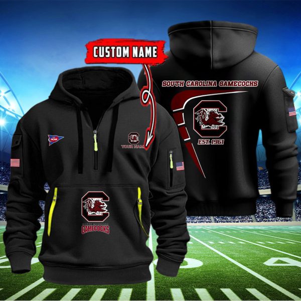 South Carolina Gamecocks Quarter Zip Hoodie Ver 11