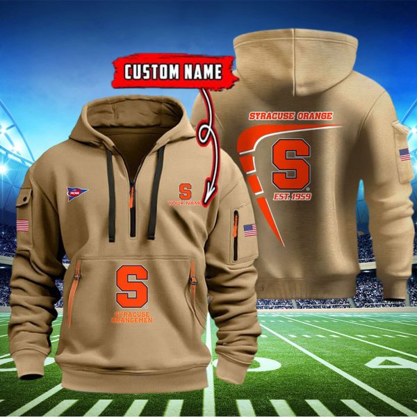 Syracuse Orange Quarter Zip Hoodie - Image 2