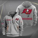 Tampa Bay Buccaneers Logo NFL Quarter Zip Hoodie Ver 275