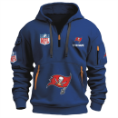 Tampa Bay Buccaneers Premium NFL Quarter Zip Hoodie