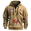 Tampa Bay Buccaneers Premium NFL Quarter Zip Hoodie