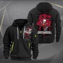 Tampa Bay Buccaneers Scratch Logo NFL Quarter Zip Hoodie Ver 237