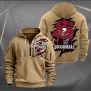 Tampa Bay Buccaneers Scratch Logo NFL Quarter Zip Hoodie Ver 237