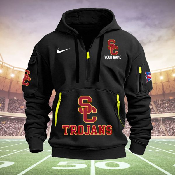 USC Trojans Quarter Zip Hoodie Ver 29 - Image 2