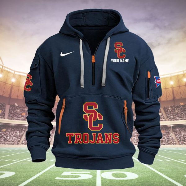 USC Trojans Quarter Zip Hoodie Ver 29 - Image 3