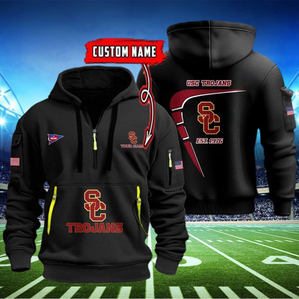 USC Trojans Quarter Zip Hoodie Ver 8