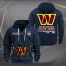 Washington Commanders Monster Scratch 2 Logo NFL Quarter Zip Hoodie