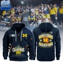 Michigan Wolverines 2025 Big Ten Conference Tournament Champions Quarter Zip Hoodie