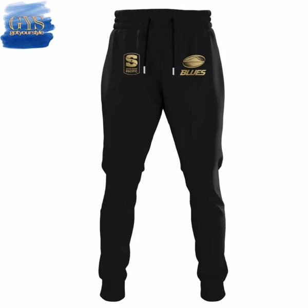 Blues Super Rugby Pacific Quarter Zip Hoodie - Image 2