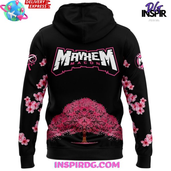 Macon Mayhem Cherry Blossom 2025 Hoodie - Image 3