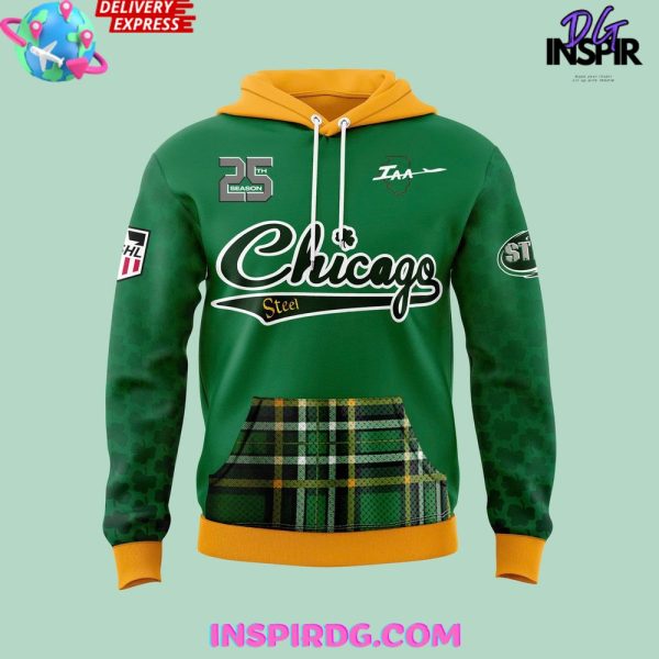 Chicago Steel Irish 25th Season Special Hoodie - Image 2