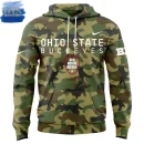 Ohio State Buckeyes Our Honor Defend Military Camo Hoodie
