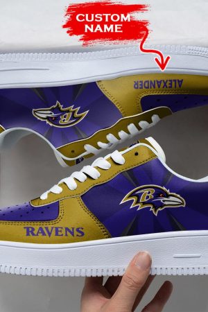 Baltimore Ravens NFL Air Low-Top Sneakers Shoes For Men And Women