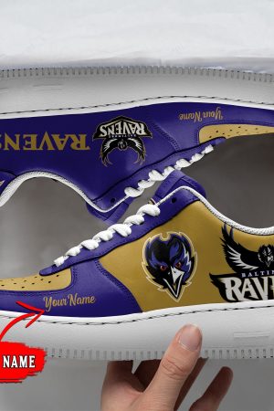Baltimore Ravens NFL Air Low-Top Sneakers Shoes For Men And Women
