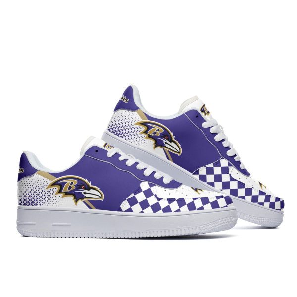 Baltimore Ravens NFL Air Low-Top Sneakers Shoes For Men And Women - Image 2