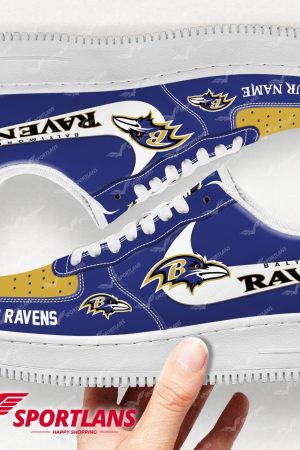 Baltimore Ravens NFL Air Low-Top Sneakers Shoes For Men And Women