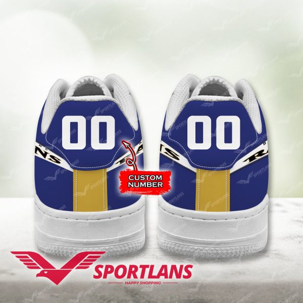Baltimore Ravens NFL Air Low-Top Sneakers Shoes For Men And Women - Image 3