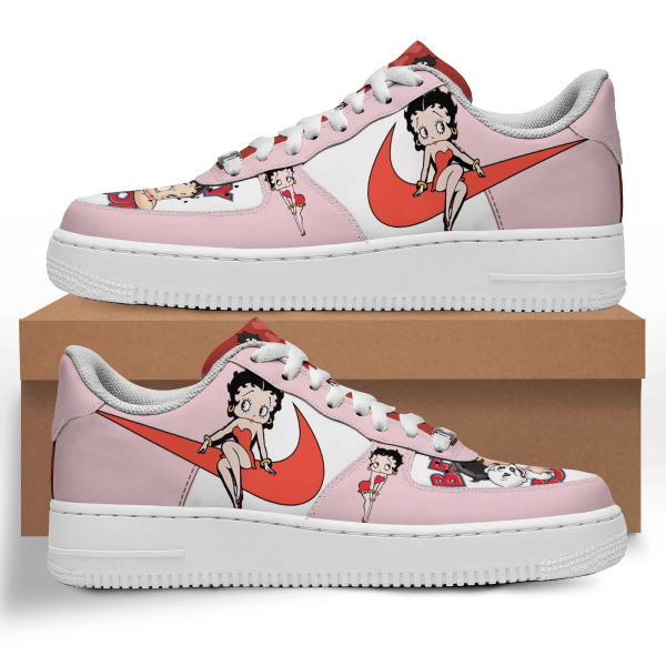 Betty Boop Air Low-Top Sneakers Shoes For Men And Women - Image 3