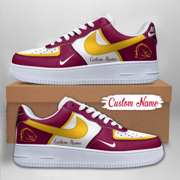 Brisbane Broncos Air Low-Top Sneakers Shoes For Men And Women - Image 2